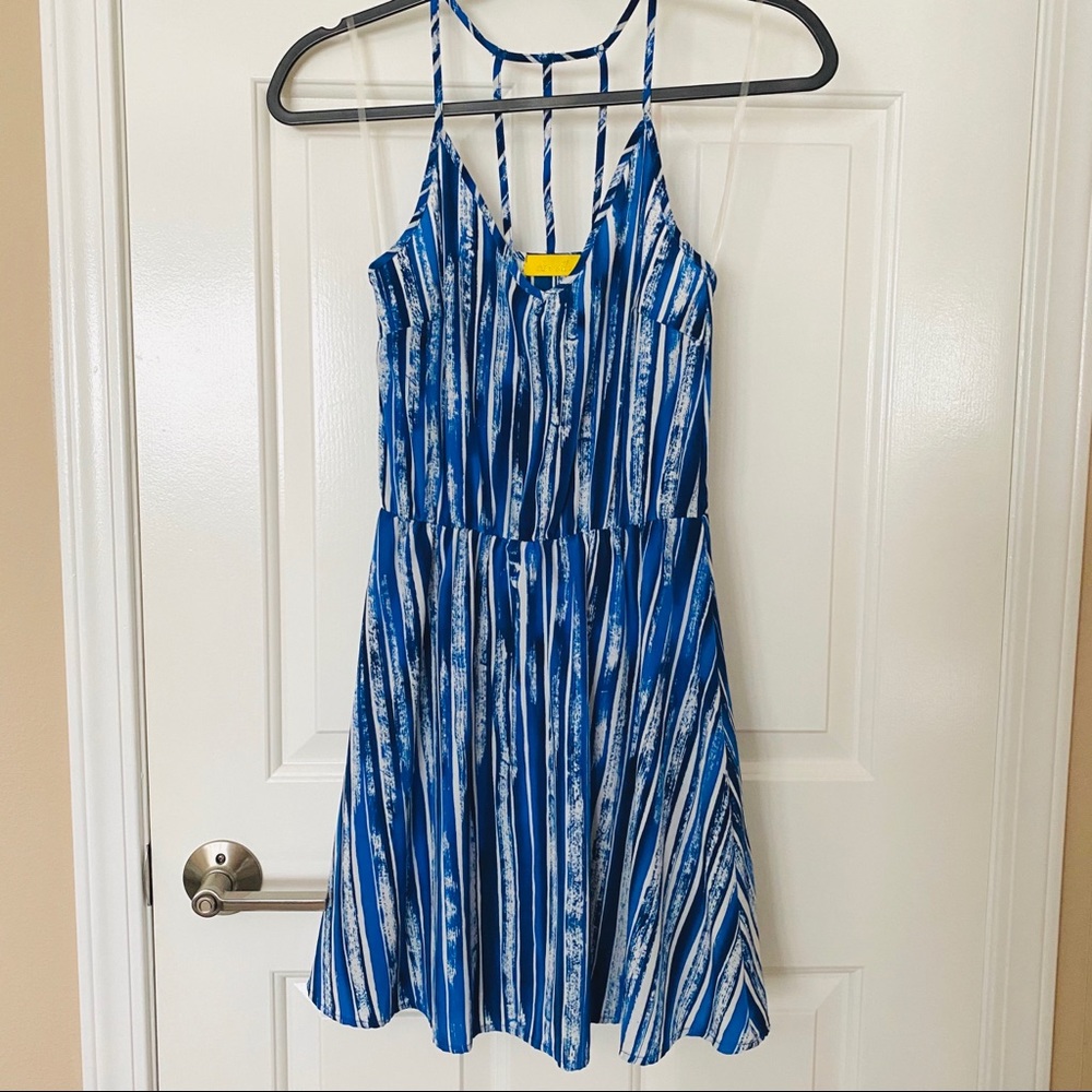 Women’s blue/white dress. Size XS